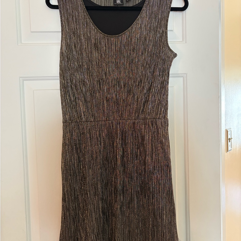 Rock & Republic Elegant Black and Metallic Women's Dress